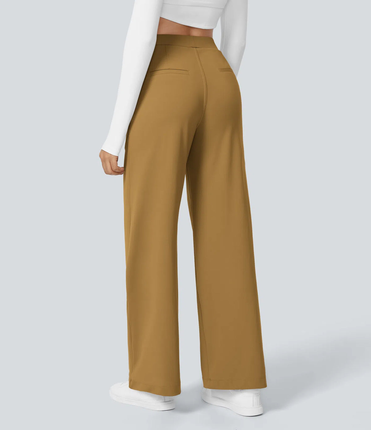 Le Pantalon Fluide Plisane – Camel