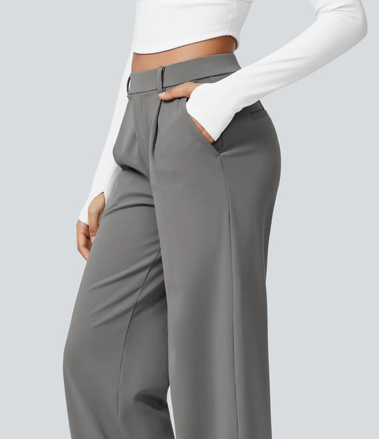 Le Pantalon Fluide Plisane – Gris