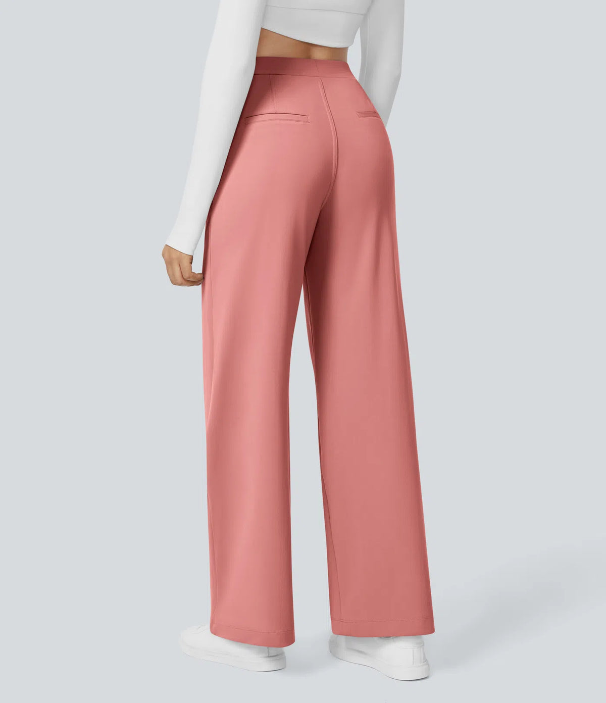 Le Pantalon Fluide Plisane – Rose