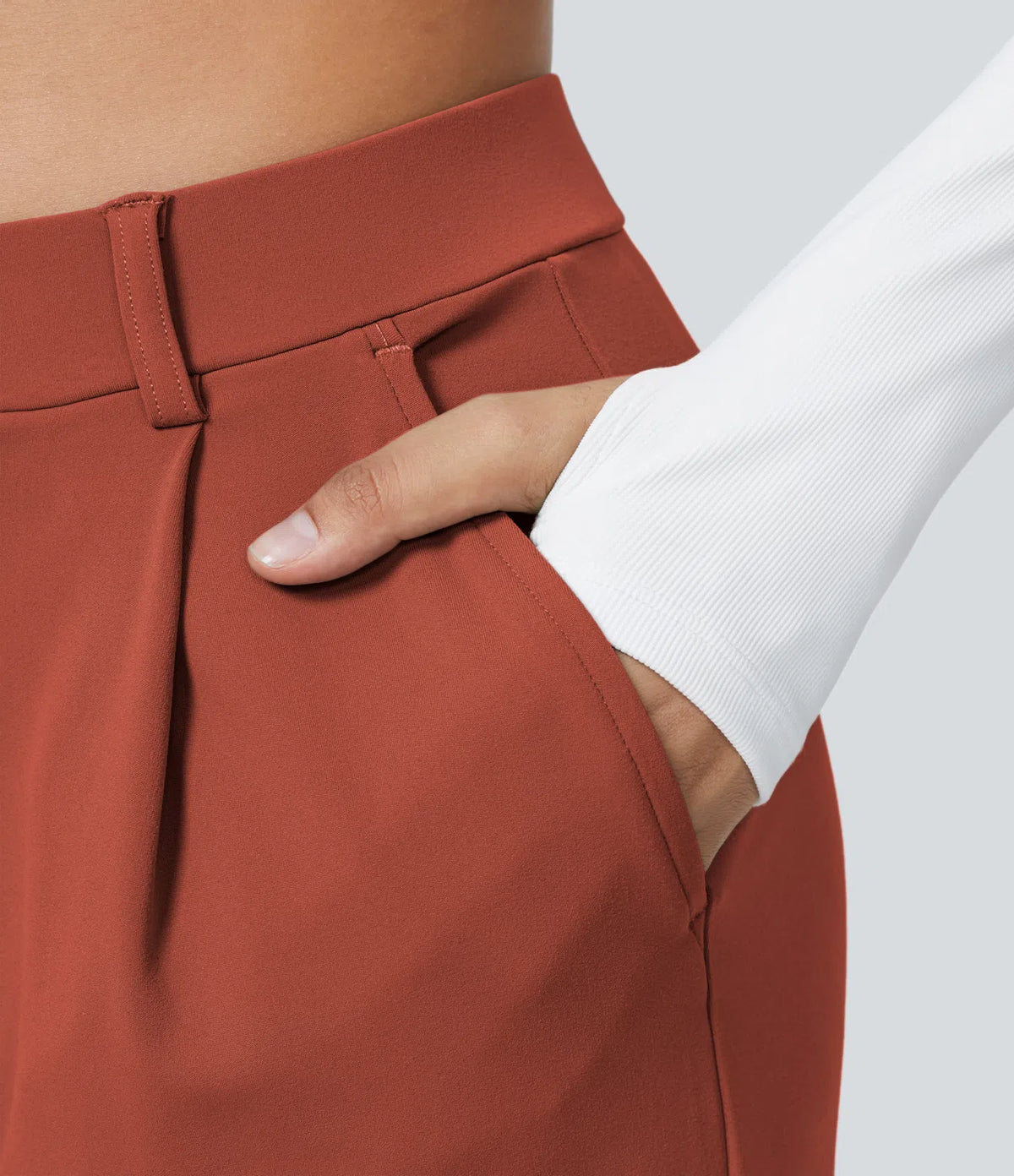 Le Pantalon Fluide Plisane – Ambre
