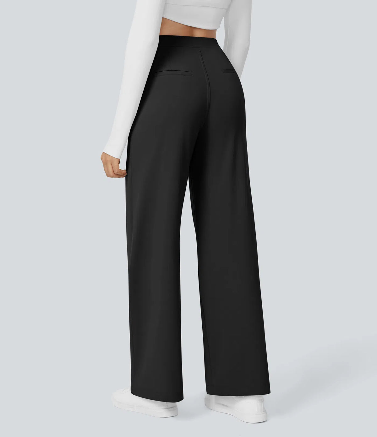 Le Pantalon Fluide Plisane – Noir