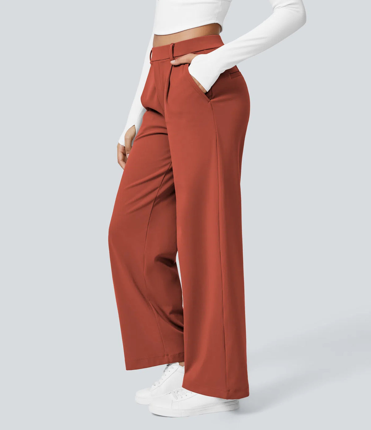 Le Pantalon Fluide Plisane – Ambre