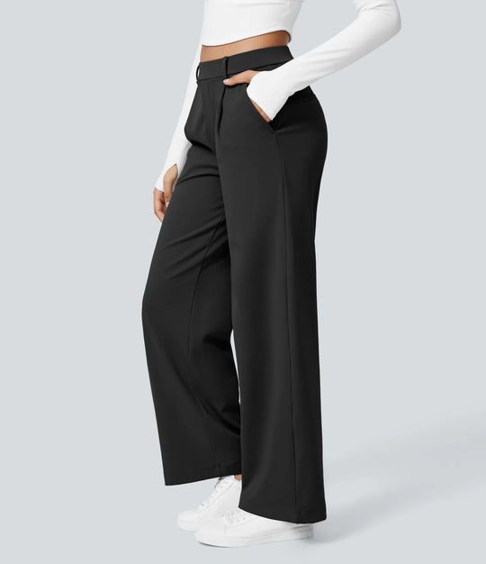 Le Pantalon Fluide Plisane – Noir