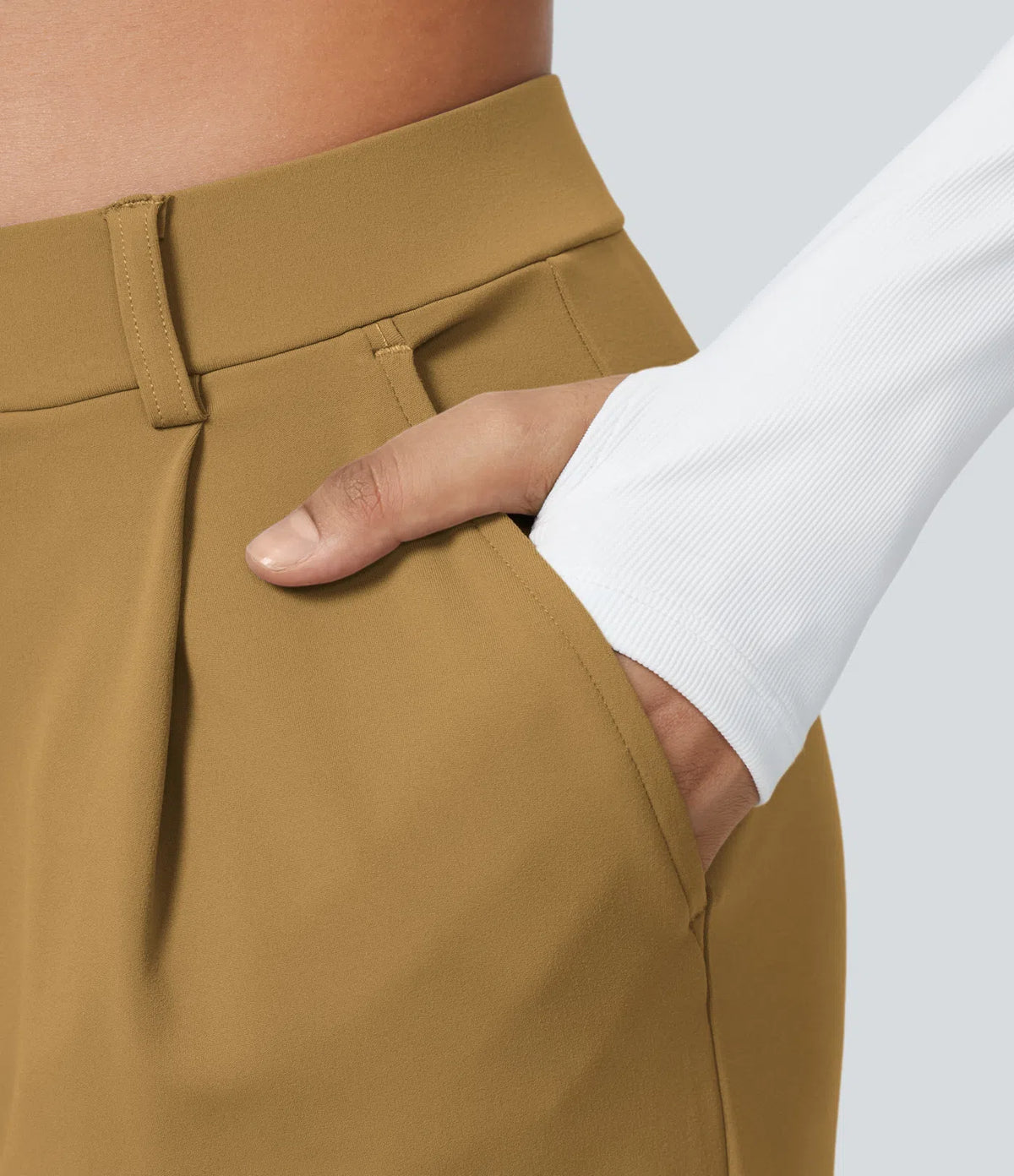 Le Pantalon Fluide Plisane – Camel