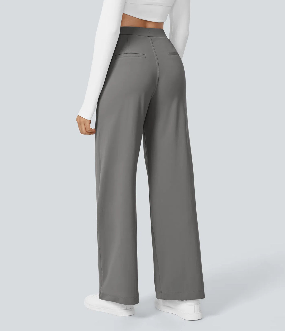 Le Pantalon Fluide Plisane – Gris