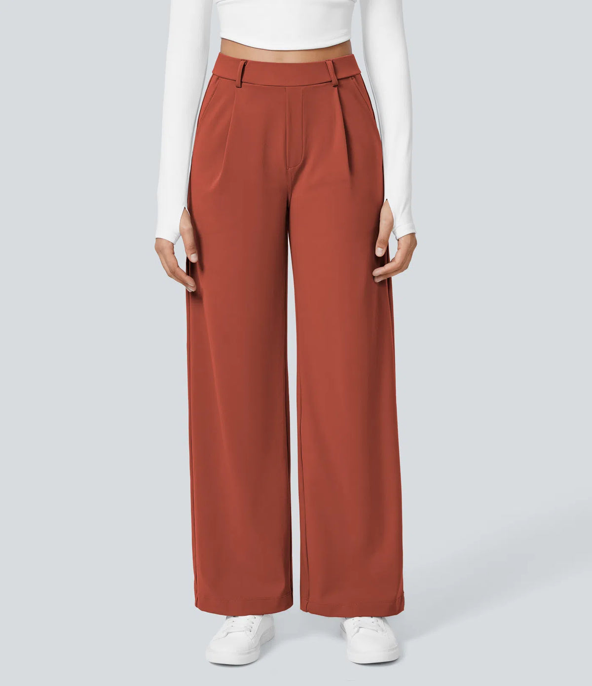 Le Pantalon Fluide Plisane – Ambre